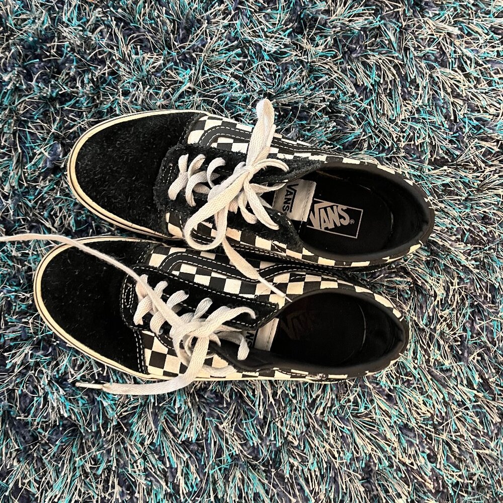Black and white checkered vans